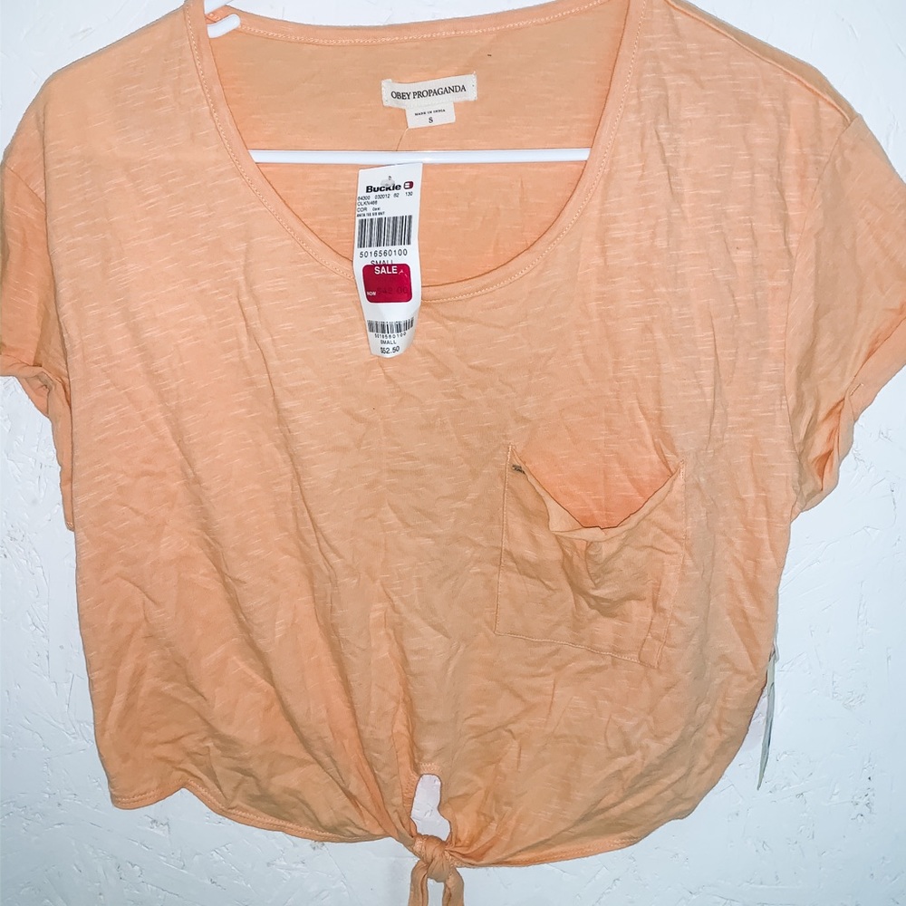 Obey propaganda crop top